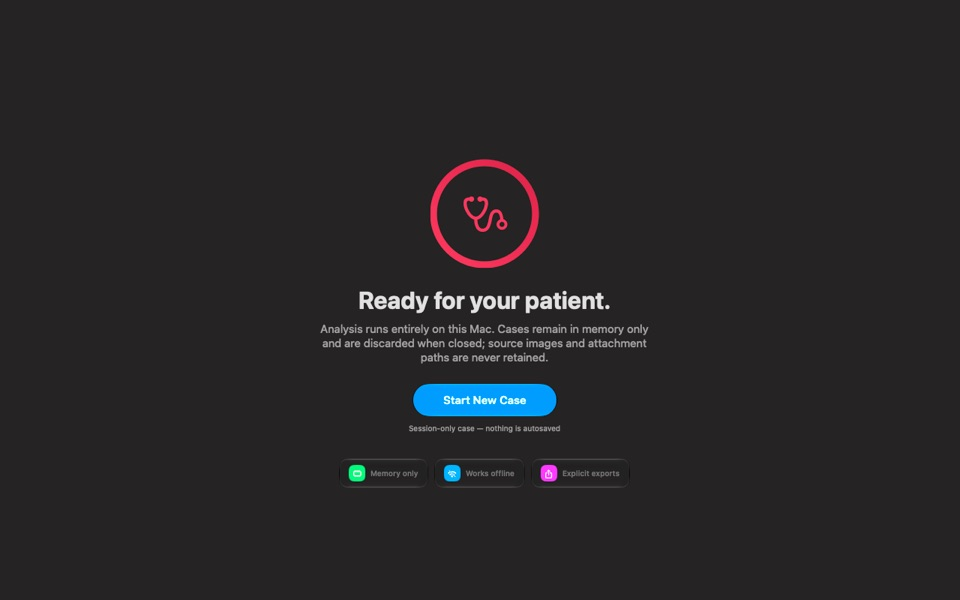 Nurse Neutron clinical workflow on macOS